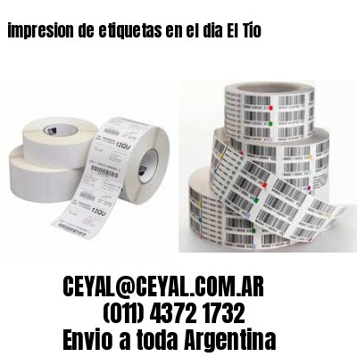 impresion de etiquetas en el dia El Tío