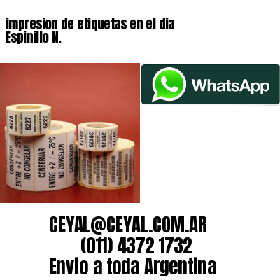 impresion de etiquetas en el dia Espinillo N.