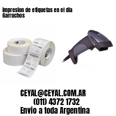 impresion de etiquetas en el dia Garruchos