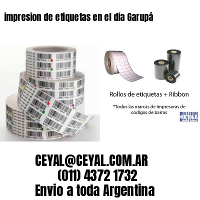 impresion de etiquetas en el dia Garupá