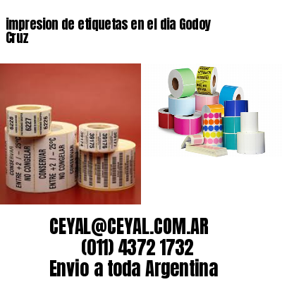impresion de etiquetas en el dia Godoy Cruz