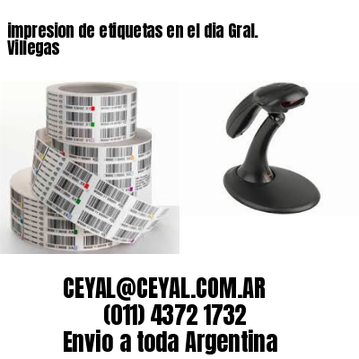 impresion de etiquetas en el dia Gral. Villegas