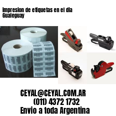 impresion de etiquetas en el dia Gualeguay