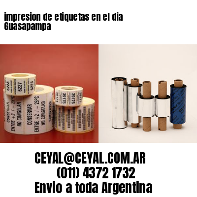 impresion de etiquetas en el dia Guasapampa