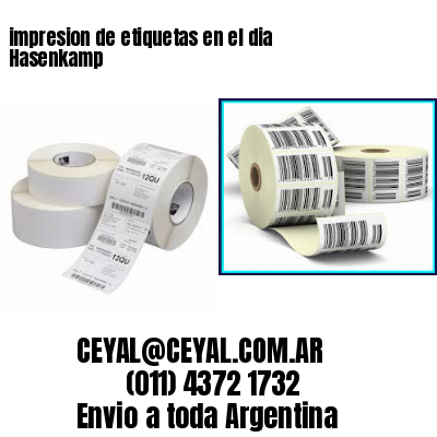 impresion de etiquetas en el dia Hasenkamp