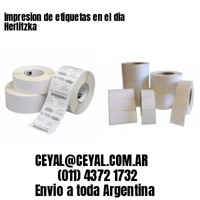impresion de etiquetas en el dia Herlitzka