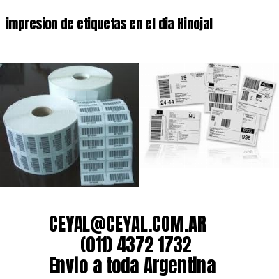 impresion de etiquetas en el dia Hinojal