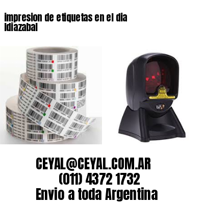 impresion de etiquetas en el dia Idiazabal