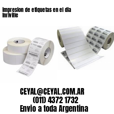 impresion de etiquetas en el dia Inriville