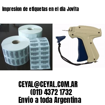 impresion de etiquetas en el dia Jovita