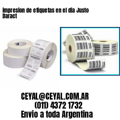 impresion de etiquetas en el dia Justo Daract