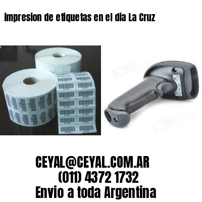 impresion de etiquetas en el dia La Cruz