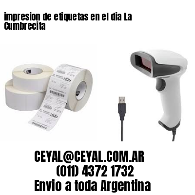 impresion de etiquetas en el dia La Cumbrecita