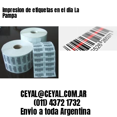 impresion de etiquetas en el dia La Pampa