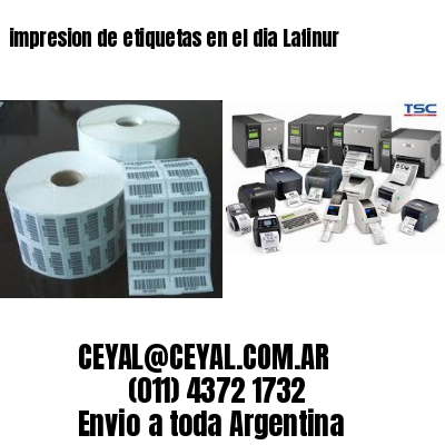 impresion de etiquetas en el dia Lafinur
