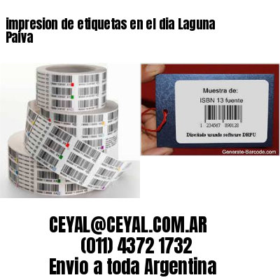 impresion de etiquetas en el dia Laguna Paiva