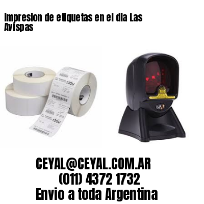 impresion de etiquetas en el dia Las Avispas