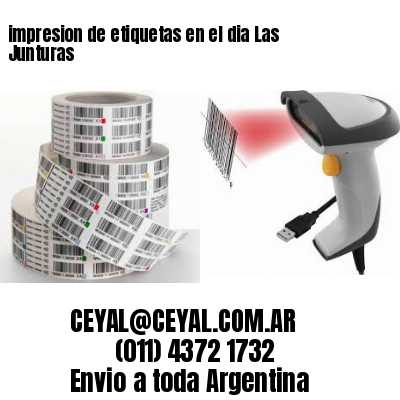 impresion de etiquetas en el dia Las Junturas