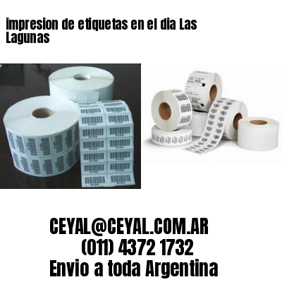 impresion de etiquetas en el dia Las Lagunas