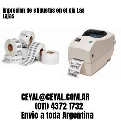 impresion de etiquetas en el dia Las Lajas
