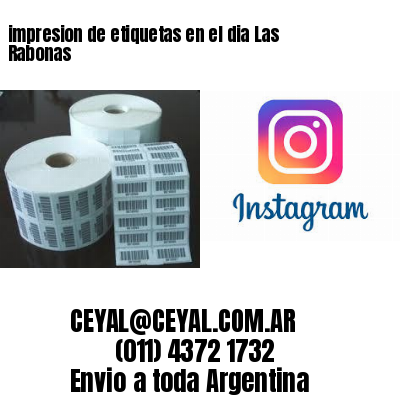 impresion de etiquetas en el dia Las Rabonas