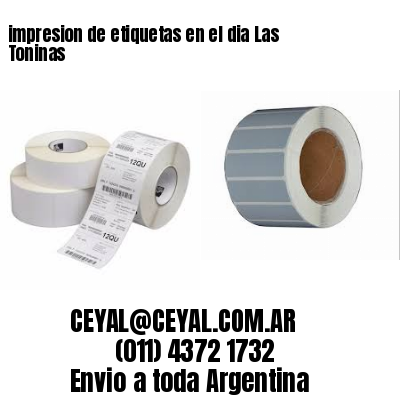impresion de etiquetas en el dia Las Toninas
