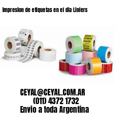 impresion de etiquetas en el dia Liniers