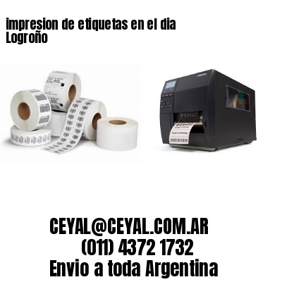 impresion de etiquetas en el dia Logroño