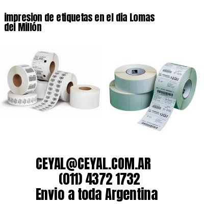 impresion de etiquetas en el dia Lomas del Millón