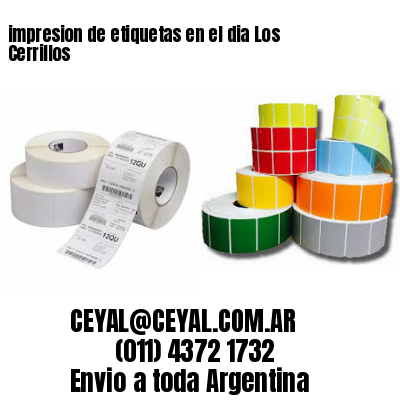 impresion de etiquetas en el dia Los Cerrillos