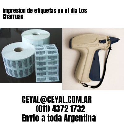 impresion de etiquetas en el dia Los Charruas