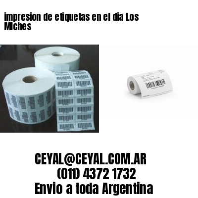 impresion de etiquetas en el dia Los Miches