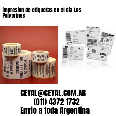 impresion de etiquetas en el dia Los Polvorines