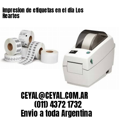 impresion de etiquetas en el dia Los Reartes