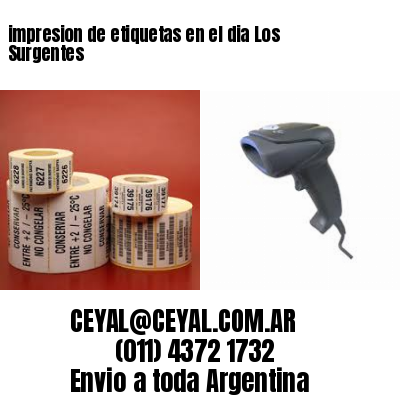 impresion de etiquetas en el dia Los Surgentes
