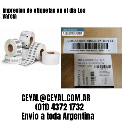 impresion de etiquetas en el dia Los Varela