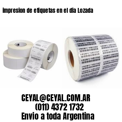 impresion de etiquetas en el dia Lozada