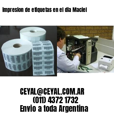 impresion de etiquetas en el dia Maciel