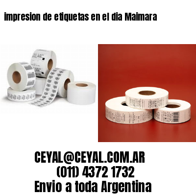 impresion de etiquetas en el dia Maimara