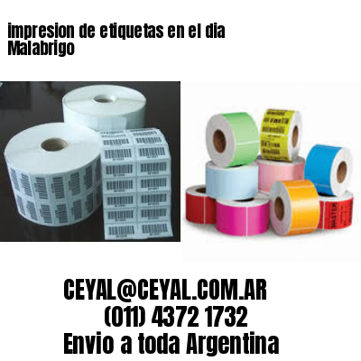 impresion de etiquetas en el dia Malabrigo
