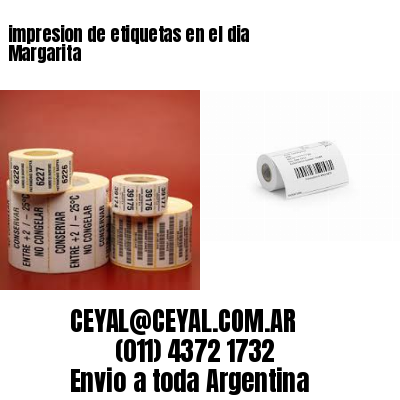 impresion de etiquetas en el dia Margarita