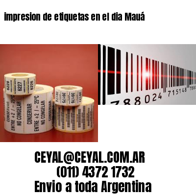 impresion de etiquetas en el dia Mauá