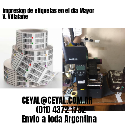 impresion de etiquetas en el dia Mayor V. Villafañe