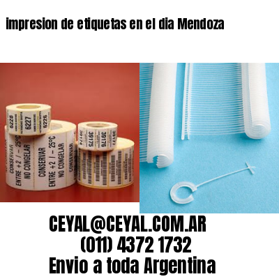 impresion de etiquetas en el dia Mendoza