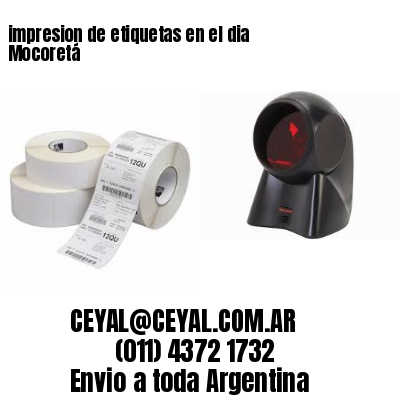 impresion de etiquetas en el dia Mocoretá