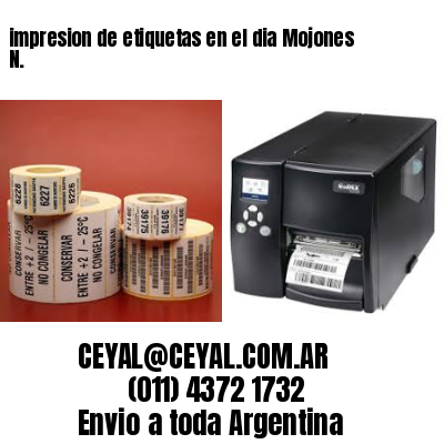 impresion de etiquetas en el dia Mojones N.