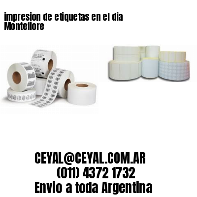 impresion de etiquetas en el dia Montefiore