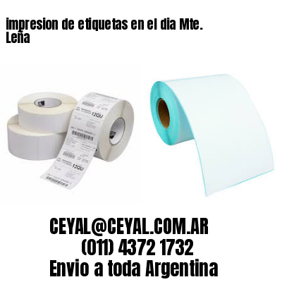 impresion de etiquetas en el dia Mte. Leña
