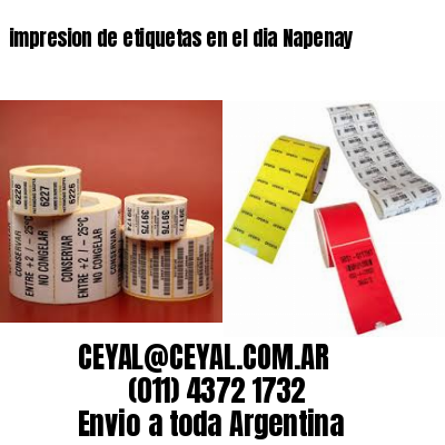 impresion de etiquetas en el dia Napenay