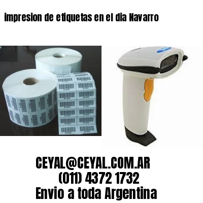 impresion de etiquetas en el dia Navarro